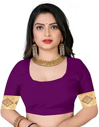 Elegant Art Silk Zari Woven Women Saree with Blouse piece-thumb4