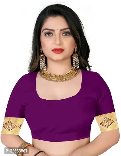 Elegant Art Silk Zari Woven Women Saree with Blouse piece-thumb5