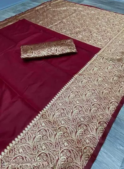 Elegant Cotton Silk Sarees With Blouse Piece