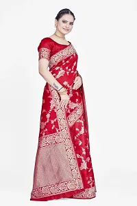 Elegant Art Silk Zari Woven Women Saree with Blouse piece-thumb3