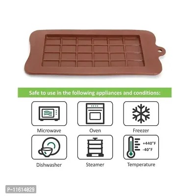 Silicone Chocolate Mold, Bar Shape, 24 Cavity, Pack of 1-thumb3