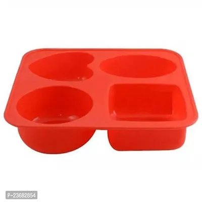Silicon Soap Mold Mould, Red,  Pack of 1-thumb4