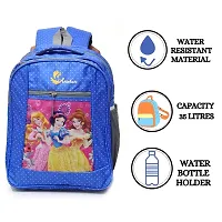 Kids School Bag | Casual Print Backpacks Cartoon Boys Girls Baby (2-8 Years) (Blue Princess)-thumb2