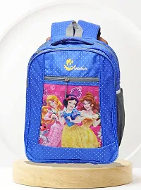Kids School Bag | Casual Print Backpacks Cartoon Boys Girls Baby (2-8 Years) (Blue Princess)-thumb1