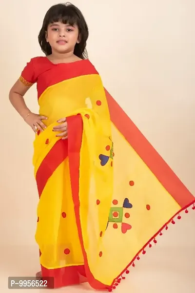 Classic Kids Cotton Sarees for Any Occasion-thumb0