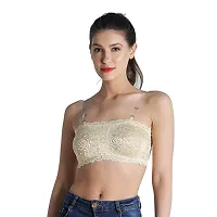 Stylish White Lace Solid Bras For Women-thumb1