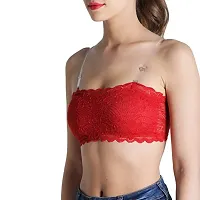 Stylish Multicoloured Lace Solid Bras For Women Pack Of 2-thumb1