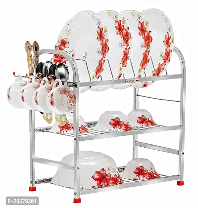 Modular Steel 3 Shelf Dish Rack 18 L x 18 H inch