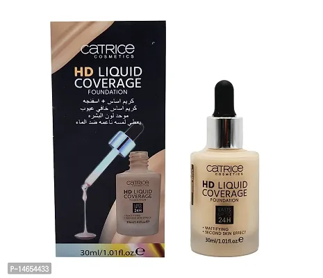 TopFinder? 24h Dripper Waterproof Liquid Foundation With Blender, CC Cream, Face Makeup | Highlighter | High Coverage | Dark/Dry Skin Tone | HD Face Cream Natural Glow Beauty Cosmetics Makeup Kit-thumb3