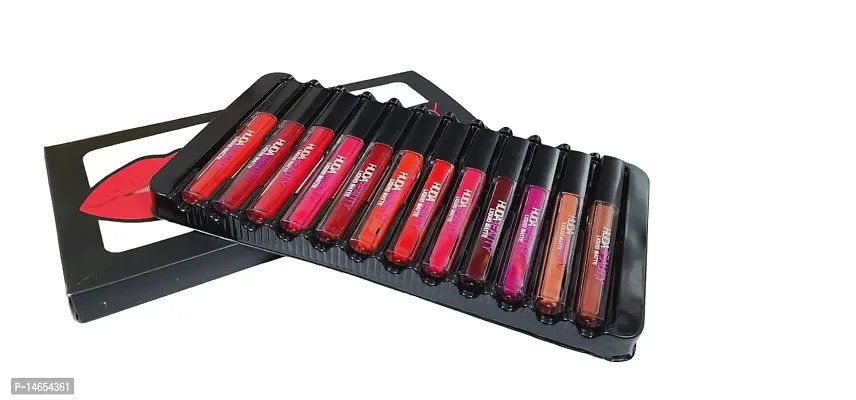 TopFinder? Superstay Matte Lipstick Set, Waterproof, Long Lasting, Nude Shades, Liquid Smooth - Pack Of 12Pcs