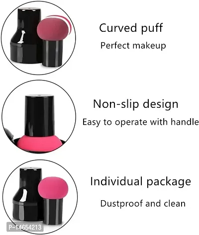 TopFinder? Makeup Blender Sponge For Face- 2 Pcs | Dry and Wet | Liquid Foundation | Puff Powder | Small Beauty Applicator | Multi-color/Multi-shaped |Spanking Products Kit Set|Women Girls-thumb4