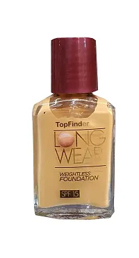 TopFinder Best Invisible Waterproof Foundation | SPF-20 | Matte Finish | Blends Easily | Hydrated Skin Face Cream | Natural Glow | Lightweight | Water Based Beauty Cosmetic Makeup Women Girls Bride-thumb2