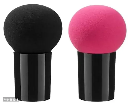 TopFinder? Makeup Blender Sponge For Face- 2 Pcs | Dry and Wet | Liquid Foundation | Puff Powder | Small Beauty Applicator | Multi-color/Multi-shaped |Spanking Products Kit Set|Women Girls