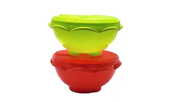 TopFinder? | Keep Your Food Fresh with Our Air Tight Bowl Containers | Set of 2 | BPA-Free and Leak-Proof Design | Durable Unbreakable Plastic Material | Perfect for Meal Prep, Leftovers, Everyday Use |-thumb3