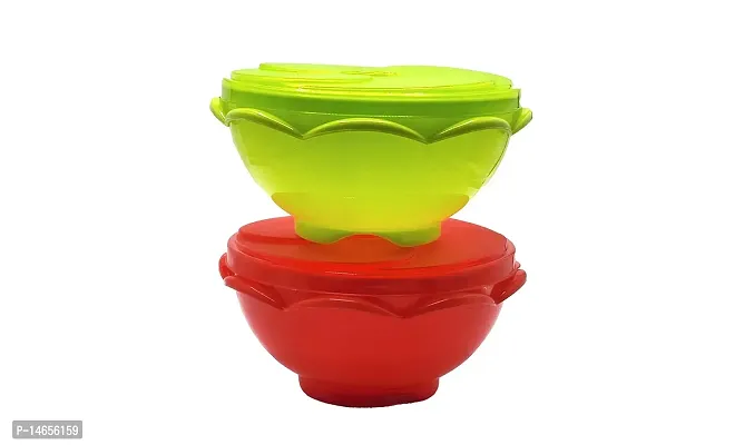 TopFinder? | Keep Your Food Fresh with Our Air Tight Bowl Containers | Set of 2 | BPA-Free and Leak-Proof Design | Durable Unbreakable Plastic Material | Perfect for Meal Prep, Leftovers, Everyday Use |-thumb4