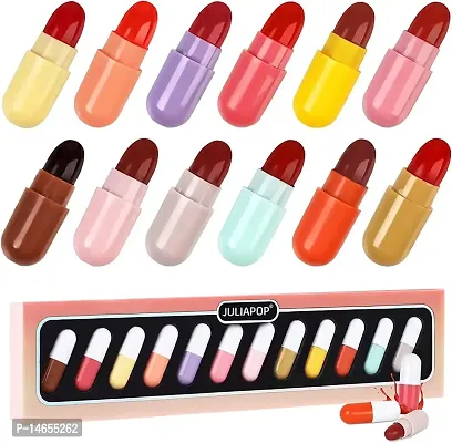 TopFinder? 12Pcs Chocolate Mini Matte Lipstick | Nonstick Nude Beauty Colors |SuperStay |Different Long Lasting Colour Lipsticks Waterproof NudeShade Color Lip Gloss Cosmetics Products Makeup Kit Set