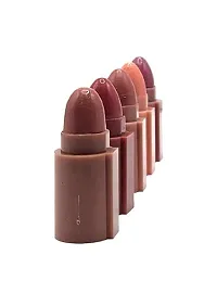 TopFinder? 4in1 Lipstick | Unique Velvet Colors | SuperStay | Different Matte Beauty Colour Lipsticks Long Lasting Waterproof NudeShade Color Women Girls Lip Gloss Cosmetics Products Makeup Kit Set-thumb2