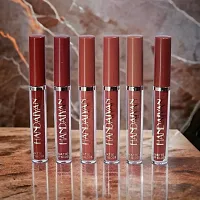 6pcs Waterproof Nude Liquid Lipstick-thumb2