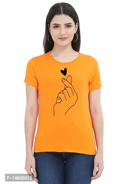 Classic Cotton Blend Printed Tshirt for Women