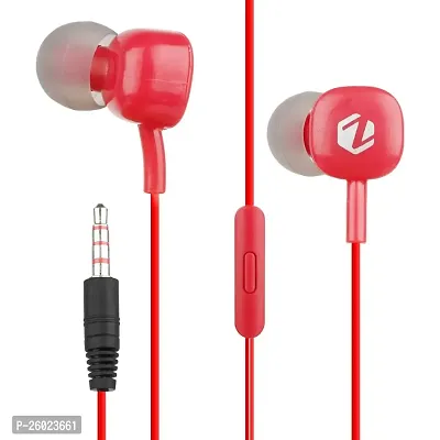 Stylish Red In-ear Wired - 3.5 MM Single Pin Headphones-thumb0