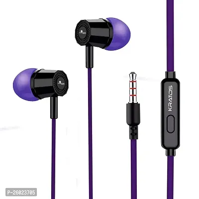 Stylish Purple In-ear Wired - 3.5 MM Single Pin Headphones