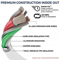 Ultra Fast Flash Type C Charging Cable Compatible With Vivo,Oppo,MI, Samsung-thumb2