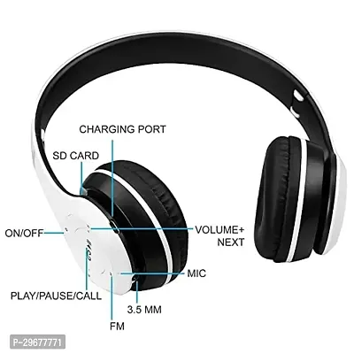 FCR P47 Wireless Bluetooth Portable Sports Headphones with Microphone, Stereo FM, Memory Card-thumb3