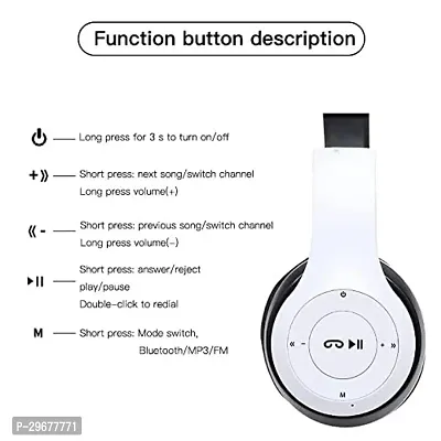 FCR P47 Wireless Bluetooth Portable Sports Headphones with Microphone, Stereo FM, Memory Card-thumb4