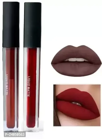 Matte Look Long Lasting Lipsticks Pack Of 2-thumb0