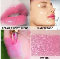 Crystal Flower Jelly Lipstick,Waterproof Long Lasting Lip Balm Lips Moisturizer Magic Temperature Color Change Lip Gloss Lipstick Pack Of 6pcs (Multicolor)-thumb4