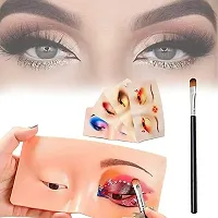 Makeup Practice Face Board, EYE dummy for makeup practice for Makeup Practice Mask Skin Face Eye Makeup Practice for Beginner Makeup Artist With 4 Pics black eyeshadow brush-thumb4