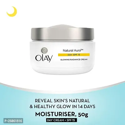 Olayrsquo;s Natural Aura Day and Night Face Cream Combo - Day Cream with SPF 15 and Nourishing Repair Night Cream | Reveal Skinrsquo;s Natural Glow | Power of Niacinamide |Dry, Combination, Oily Skin | AM/PM Re-thumb5