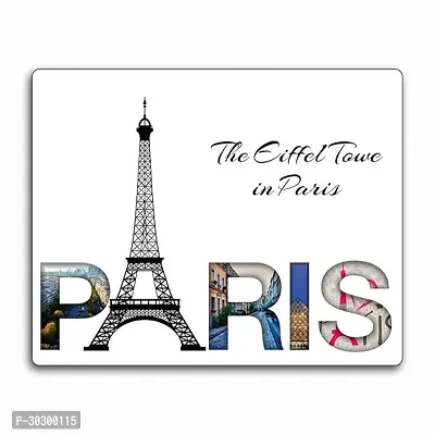 Paris White Souvenir Gift Wooden Fridge Magnet-thumb0