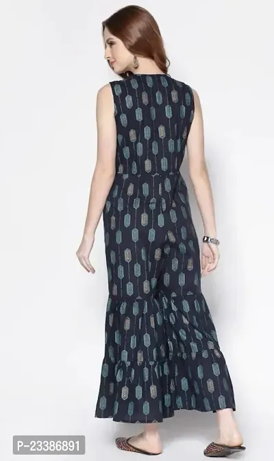 Trendy Half Sleeves Handloom Printed  Rayon Jumpsuit for Women-thumb3