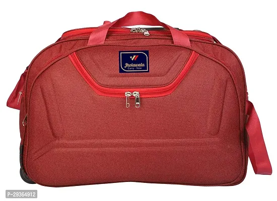 Stylish Red Nylon Travel Bag-thumb3