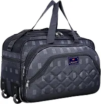 Fancy Polyester Grey Duffle Bagpack For Luggage Travel Pack Of 2-thumb1