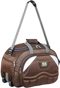 Stylish Brown Nylon Travel Bag-thumb2