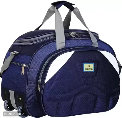 Fancy Polyester Navy Blue Duffle Bagpack For Luggage Travel