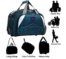 Stylish Turquoise Polyester Travel Bag-thumb1