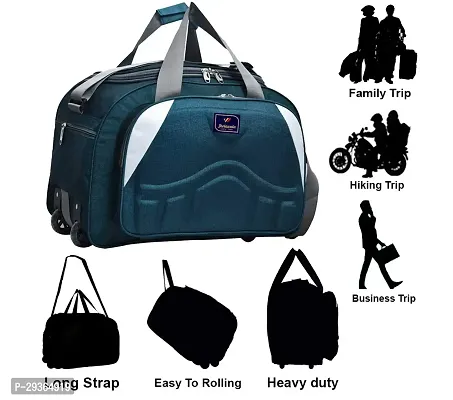 Stylish Turquoise Polyester Travel Bag-thumb2