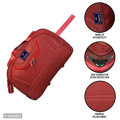 Stylish Red Nylon Travel Bag-thumb2