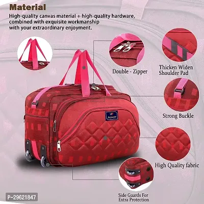 Fancy Polyester Red Duffle Bagpack For Luggage Travel-thumb4