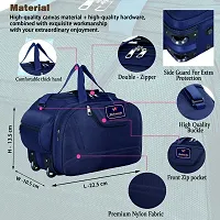 Fancy Nylon Navy Blue Duffle Bagpack For Luggage Travel-thumb4