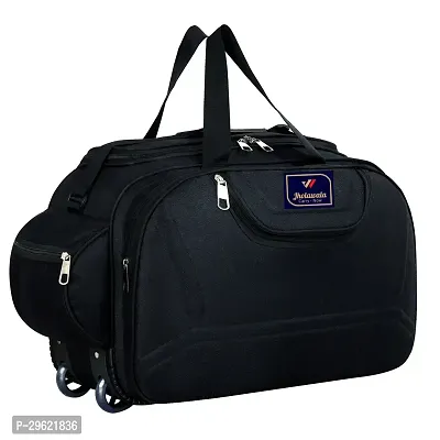 Fancy Nylon Black Duffle Bagpack For Luggage Travel-thumb0