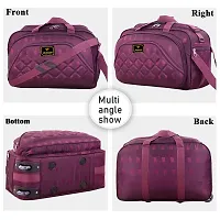 Fancy Nylon Purple Duffle Bagpack For Luggage Travel-thumb2