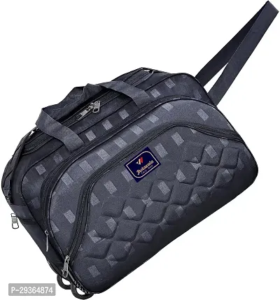 Stylish Grey Nylon Travel Bag-thumb3