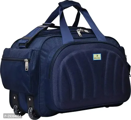 Stylish Navy Blue Nylon Travel Bag-thumb0