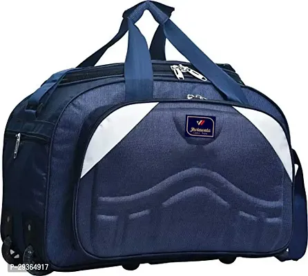 Stylish Navy Blue Polyester Travel Bag-thumb0