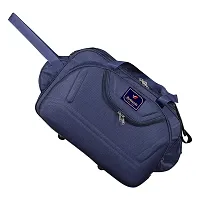 Stylish Navy Blue Nylon Travel Bag-thumb1