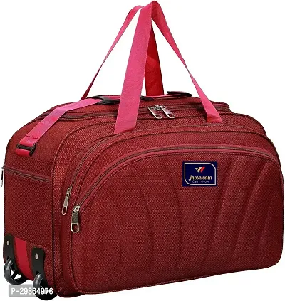 Stylish Red Polyester Travel Bag